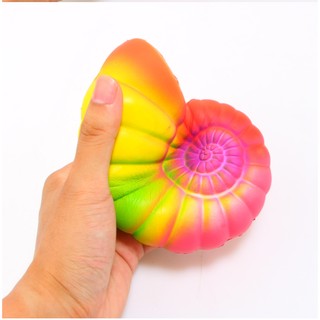 Squishy Vỏ ốc Xà Cừ Cầu Vồng 14 cm