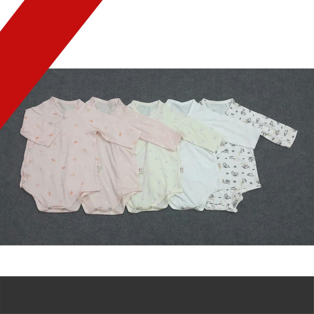 Body Tay Dài Cotton Cao Cấp Nút Gài Chéo Dành Cho Bé từ 3 - 8 Ký [Sihu Baby Shop]