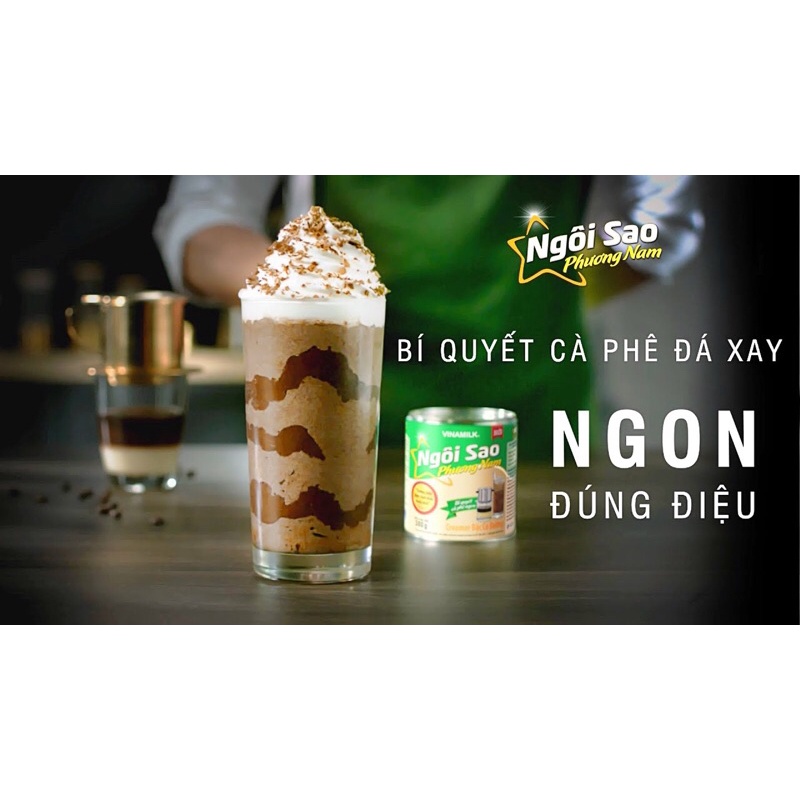 Sữa đặc có đường Ngôi Sao Phương Nam xanh lá lon 380g