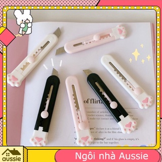Dao rọc giấy hình chân mèo dễ thương tiện dụng, Dọc giấy mini, Cắt giấy - Aussie House