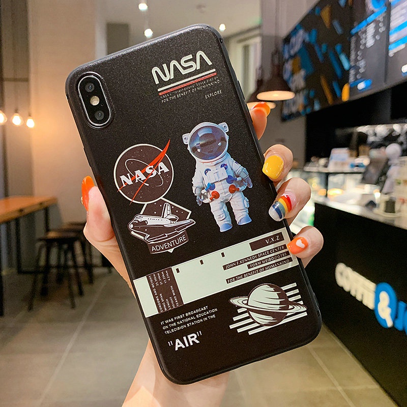 NASA Ốp Điện Thoại 3d Cho Samsung Galaxy A31 A51 A71 A32 A52 A72 A10 A20 A30 A50 A50S A30S A70 A21S A22 A42 5g 4g A12 M12 A7 2018 M51