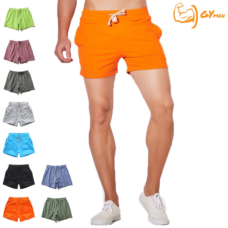 [ GYMEN ] Quần short thể thao nam  thoải mái  chạy bộ thoáng khí  tập thể dục  quần bóng rổ  nhanh khô  cỡ lớn  ngoài trời   huấn luyện  hút mồ hôi  quần ngắn đến đùi