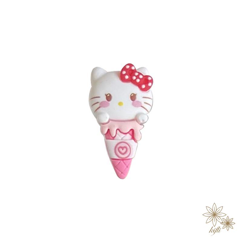 Kẹp Tóc Sanrio Hình Kem Ốc Quế Mini Dễ Thương Cho Bé Gái