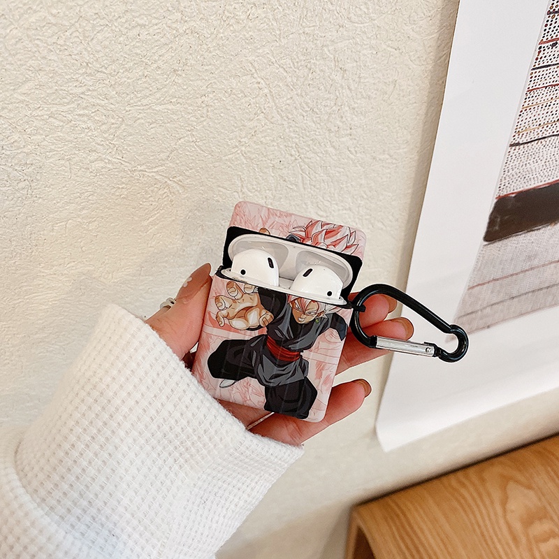 Vỏ Bảo Vệ Hộp Sạc Tai Nghe AirPods 1 2 3 Pro Bằng Silicon Mềm Hình Son Goku Dragon Ball