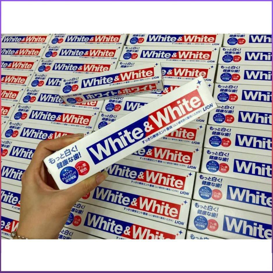 [NHẬT NỘI ĐỊA] Kem Đánh Răng White &amp; White Nhật Bản - Tuýp 150g