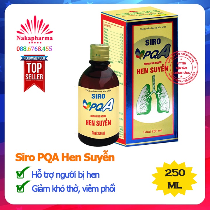 PQA Hen Suyễn - Hỗ trợ người bị khó thở, thở khò khè, hen suyễn, viêm phổi tắc nghẽn mạn tính COPD