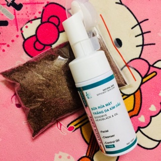 Combo sữa rửa mặt và mặt nạ ngũ hoa