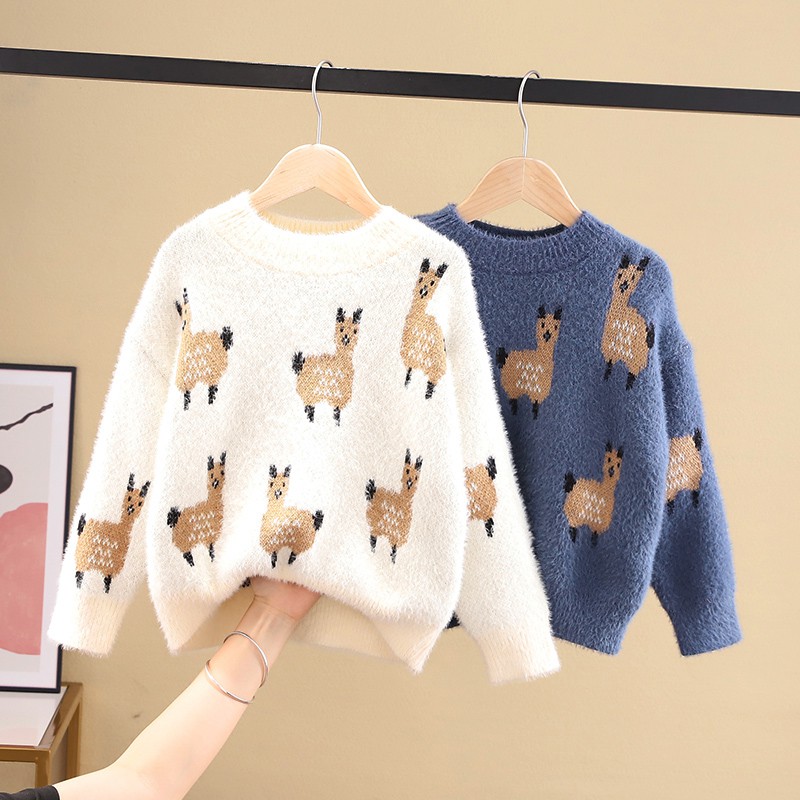 NNJXD Áo Sweater Dài Tay Xinh Xắn Hợp Thời Trang Dành Cho Bé Trai