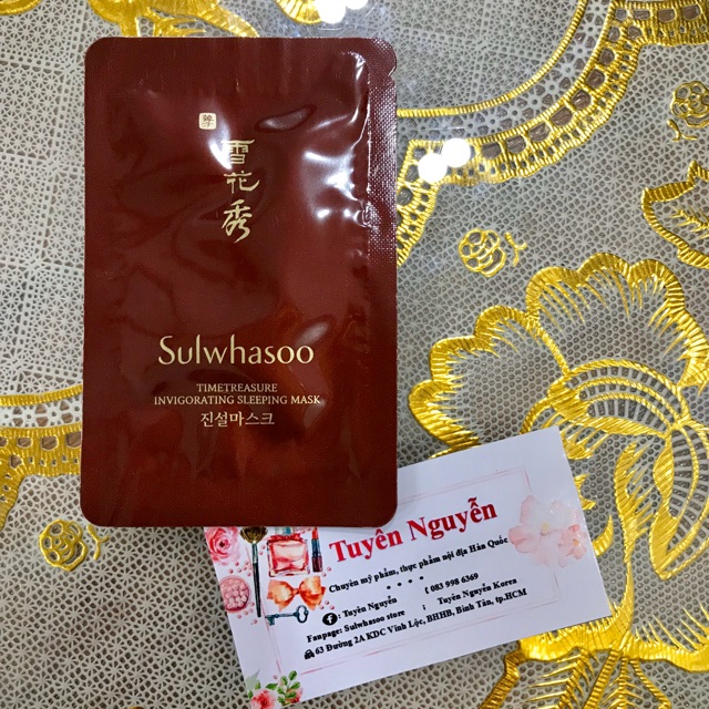 Mặt nạ ngủ thông đỏ Sulwhasoo gói 3 ml