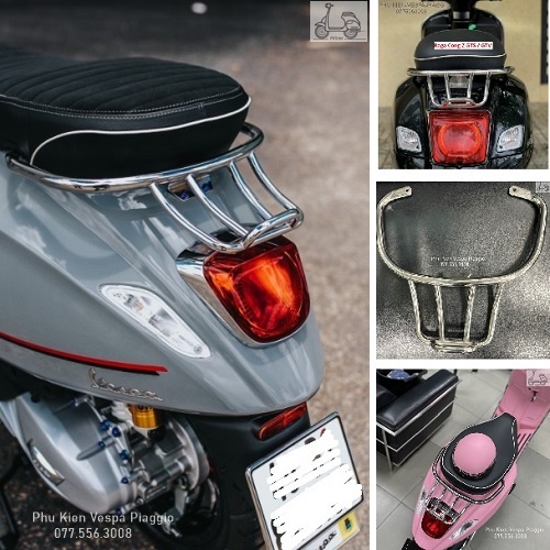 Baga Cong Z Cho Vespa Sprint Primavera LX S GTS GTV Trắng Inox