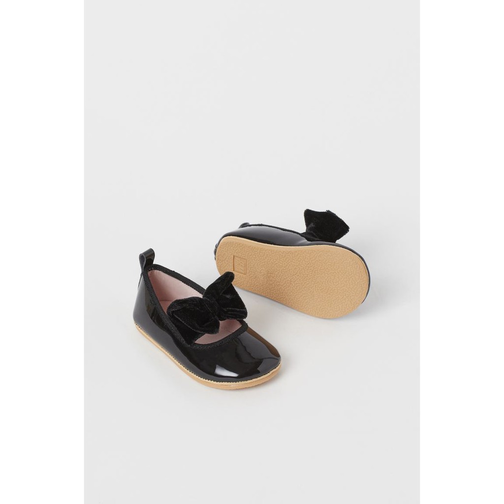 Giày búp bê đen nơ HM H&M_hàng chính hãng authentic