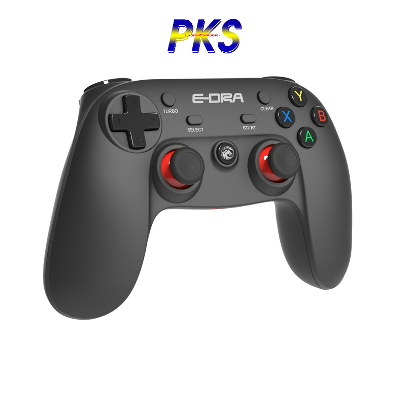 Tay cầm chơi game không dây Wireless/Bluetooth E-Dra EGP7601 màu đen
