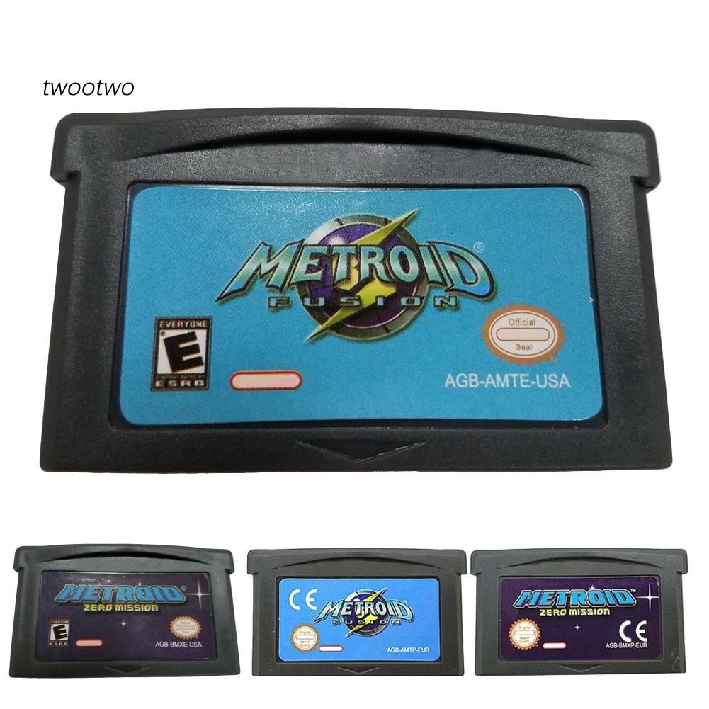 Hộp Thẻ game metroid fusion Phiên Bản Eu / us Cho gba