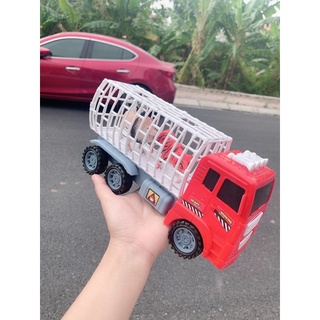 Đồ chơi xe ô tô chở các con vật cho bé