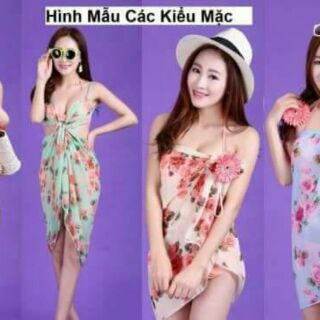Khăn Sarong đi biển .