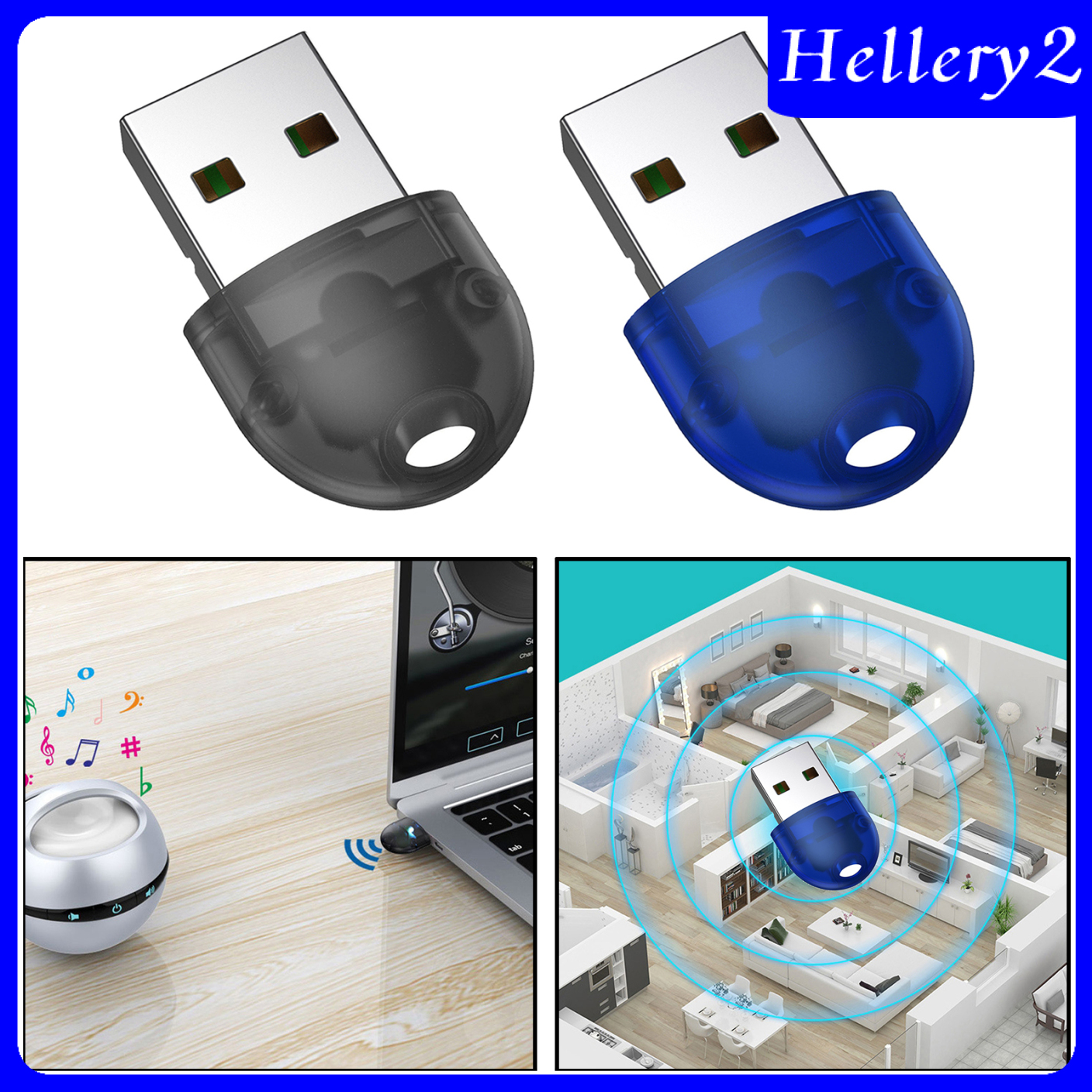 [HELLERY2]Bluetooth Transmitter MP3 Player Hands free Radio Adapter USB Adapter | BigBuy360 - bigbuy360.vn