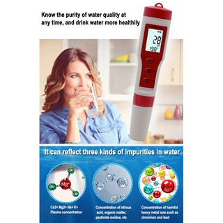 Bút đo độ mặn, pH, TDS, EC , TEMP
