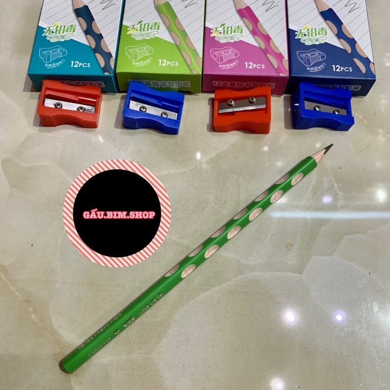 Hộp 12 chiếc chì định vị kèm gọt