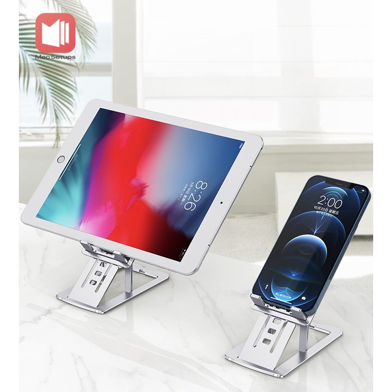 GIÁ ĐỠ IPAD / IPHONE NHÔM NGUYÊN KHỐI SLENDER THIẾT KẾ MỎNG , LINH HOẠT NHIỀU GÓC NHÌN