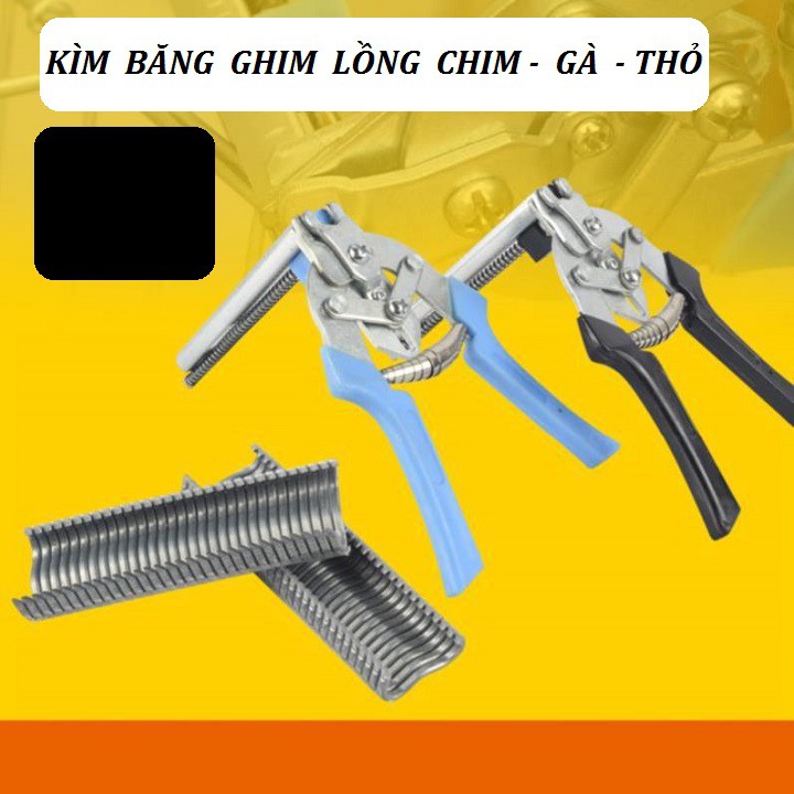 COMBO 1 KÌM BĂNG VÀ 1 HỘP GHIM RÁP LỒNG BỒ CÂU LỒNG GÀ LỒNG THỎ LỒNG CHIM - LỒNG GÀ - 908