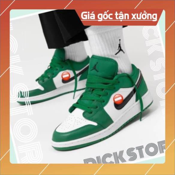 Giày sneaker Giầy JD Xanh Lá Cây cổ thấp nam nữ Hot Trend 2020