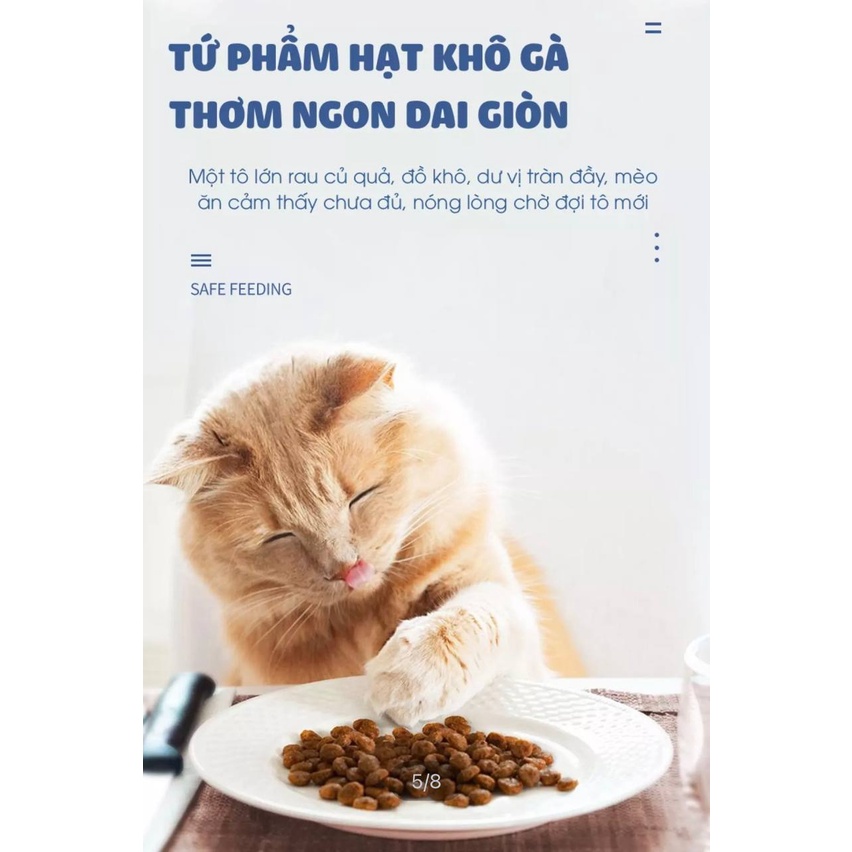 Hạt thức ăn cho mèo DOCILE 4 món thịt tươi và rau củ