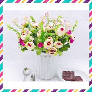 Chùm Hồng trứng vải lụa cao cấp 10 bông, Hồng trứng Koster Hà Lan sang trọng vương giả