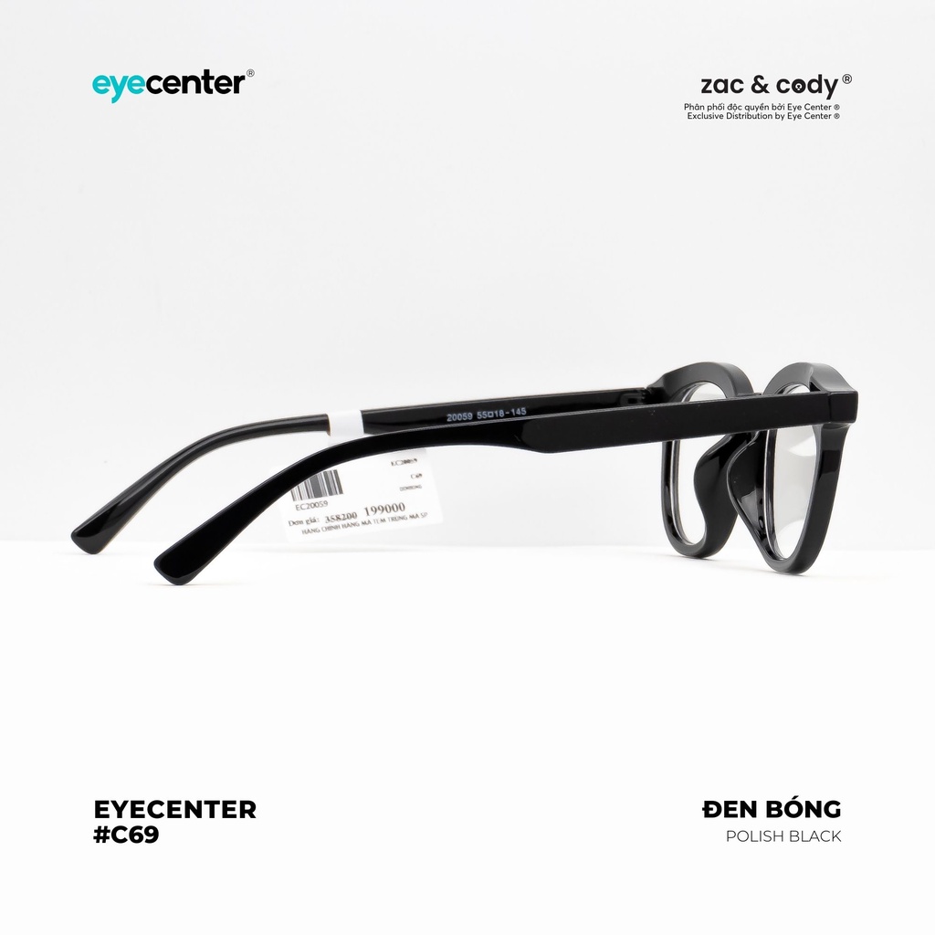 Gọng kính cận nam nữ chính hãng EYECENTER C69S nhựa dẻo siêu nhẹ nhập khẩu by Eye Center Vietnam