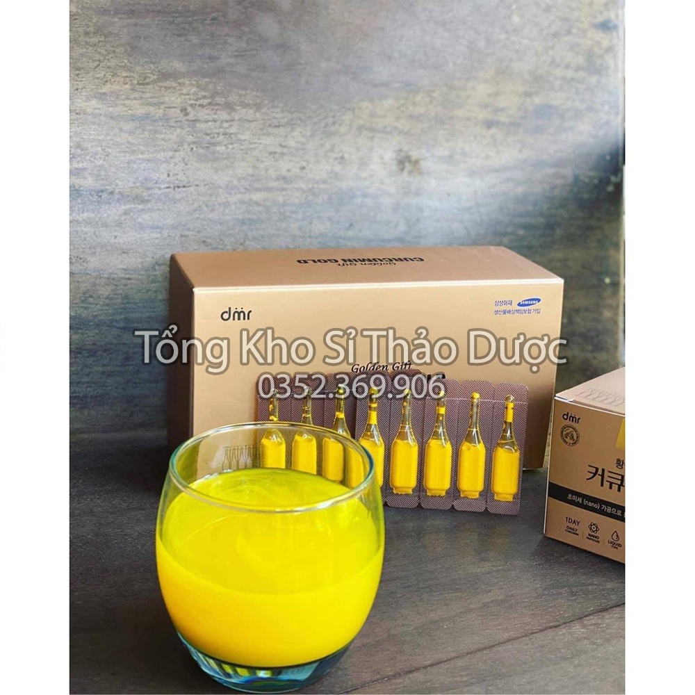 Tinh nghệ NANO CURCUMIN GOLD gift (Hộp 50 ống) - Sản phẩm cao cấp