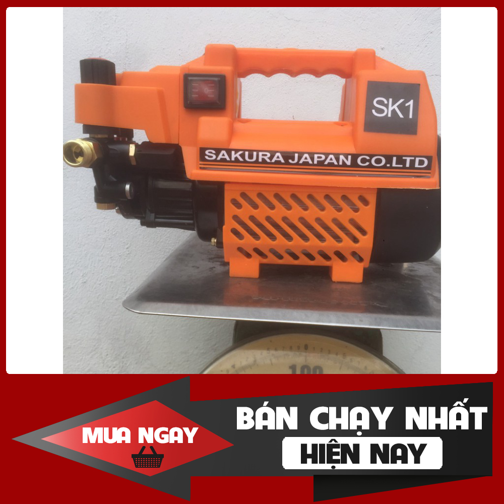 Máy rửa xe sakura áp lực cao công nghệ nhật bản 2021 Máy Rửa Xe Chỉnh Áp SAKURA. Japan SK1. Công Suất 2500W. Có chỉnh áp