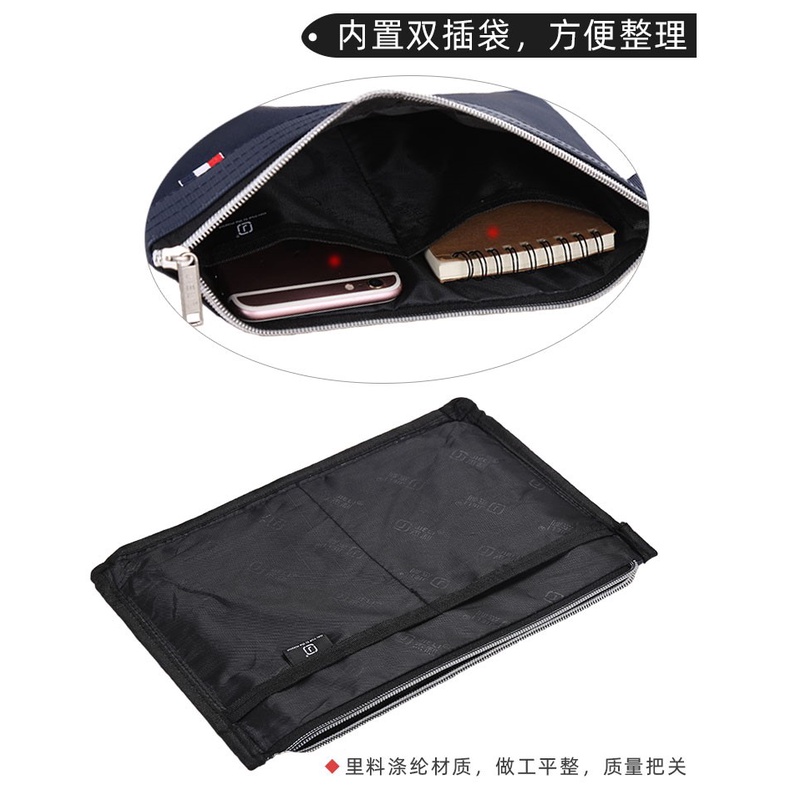 Ví cầm tay bằng vải Canvas cỡ a5 chống thấm nước phong cách Hàn Quốc thời trang cho nam/ nữ | BigBuy360 - bigbuy360.vn