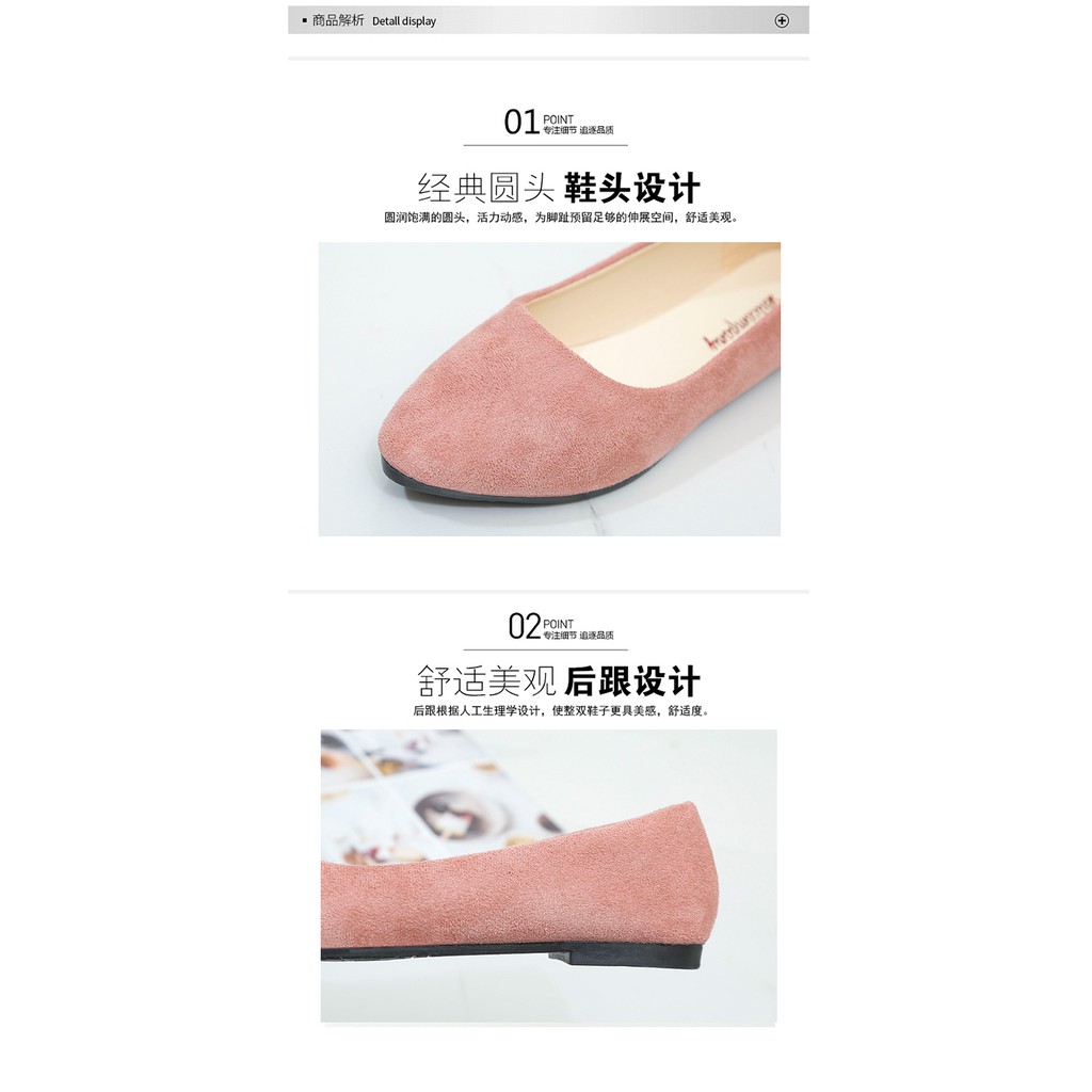 Giày Búp Bê Mũi Nhọn Size Lớn 41-43 Thời Trang Cho Nữ 40-42 | BigBuy360 - bigbuy360.vn