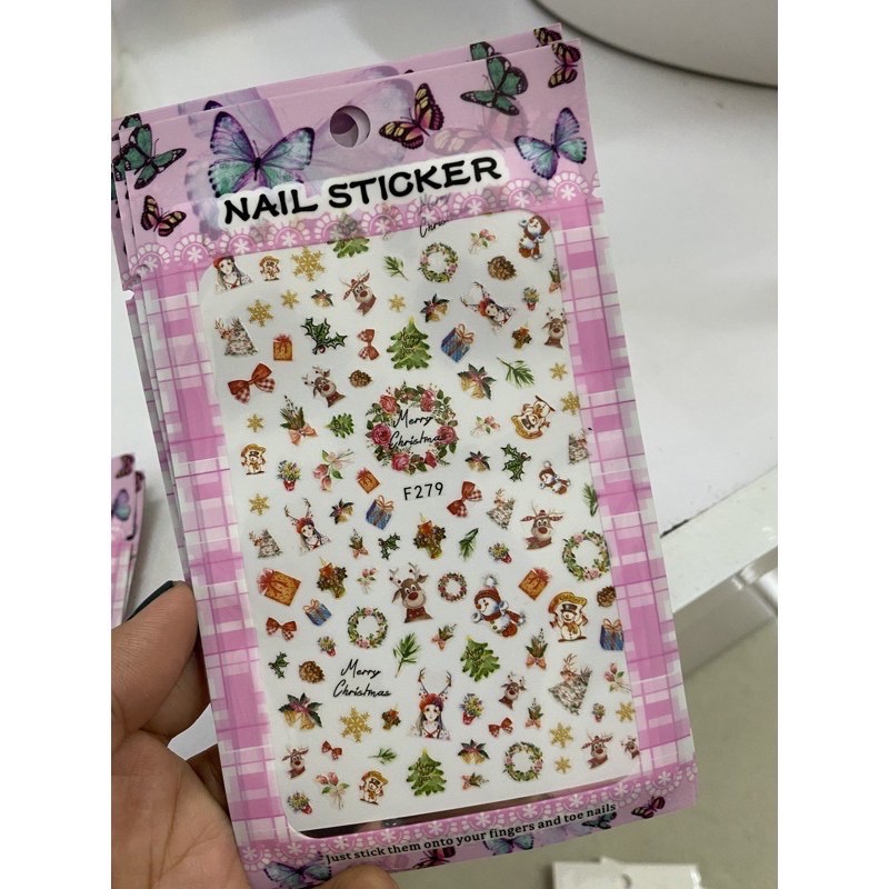 STICKER NOEL DÁN MÓNG DỄ THƯƠNG