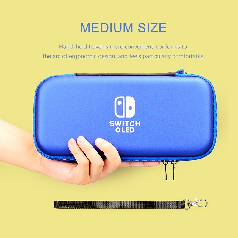 Túi Da PU Cứng Chống Thấm Nước Cho Máy Chơi Game Nintendo Switch OLED
