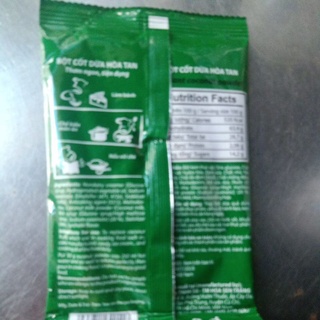 Bột cốt dừa hòa tan Sanca gói 50gr