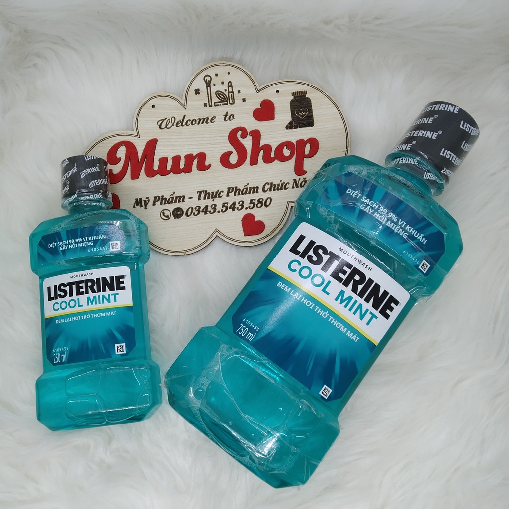 Nước súc miệng diệt khuẩn LISTERINE COOL MINT