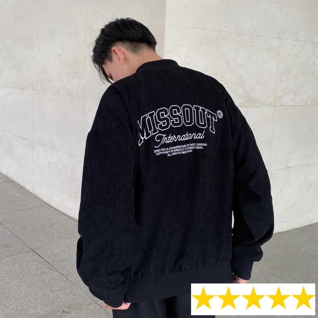 Áo Khoác bomber missout Typo nam nữ streetwear Shop