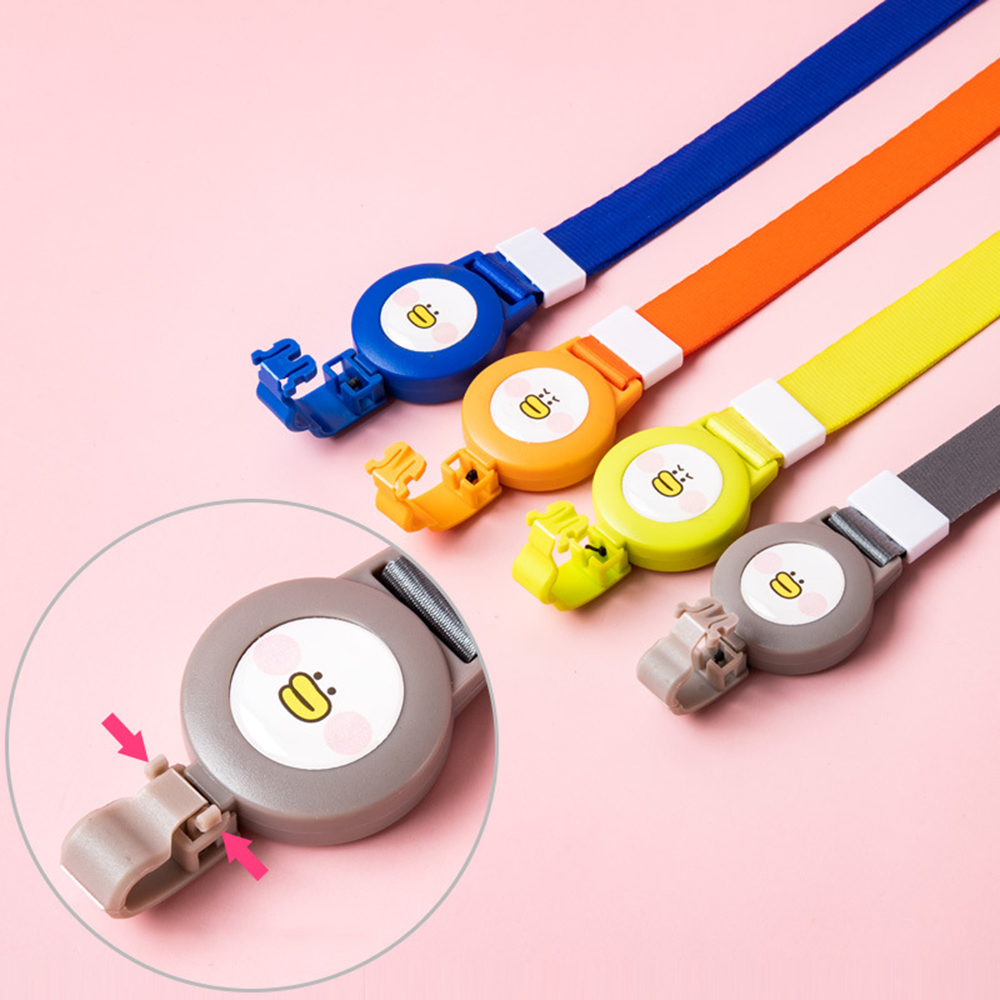 Bao đựng thẻ xe buýt/thẻ học sinh kèm dây đeo họa tiết tranh sơn dầu hoạt hình dễ thương