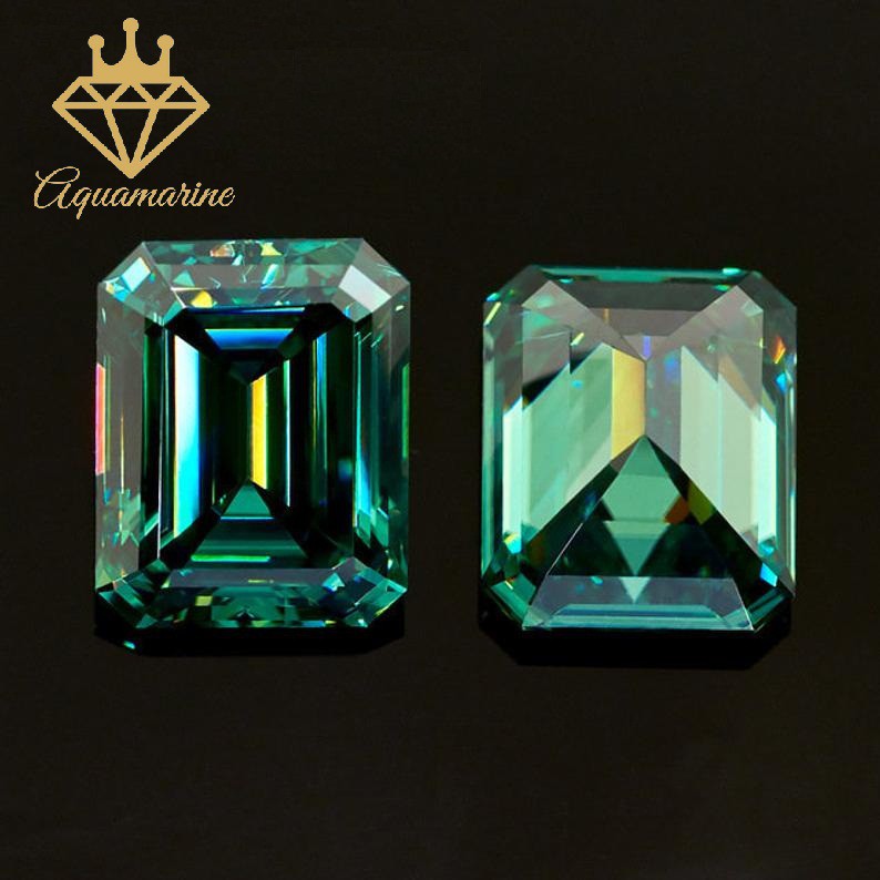 Kim cương nhân tạo Moissanite Emerald Green