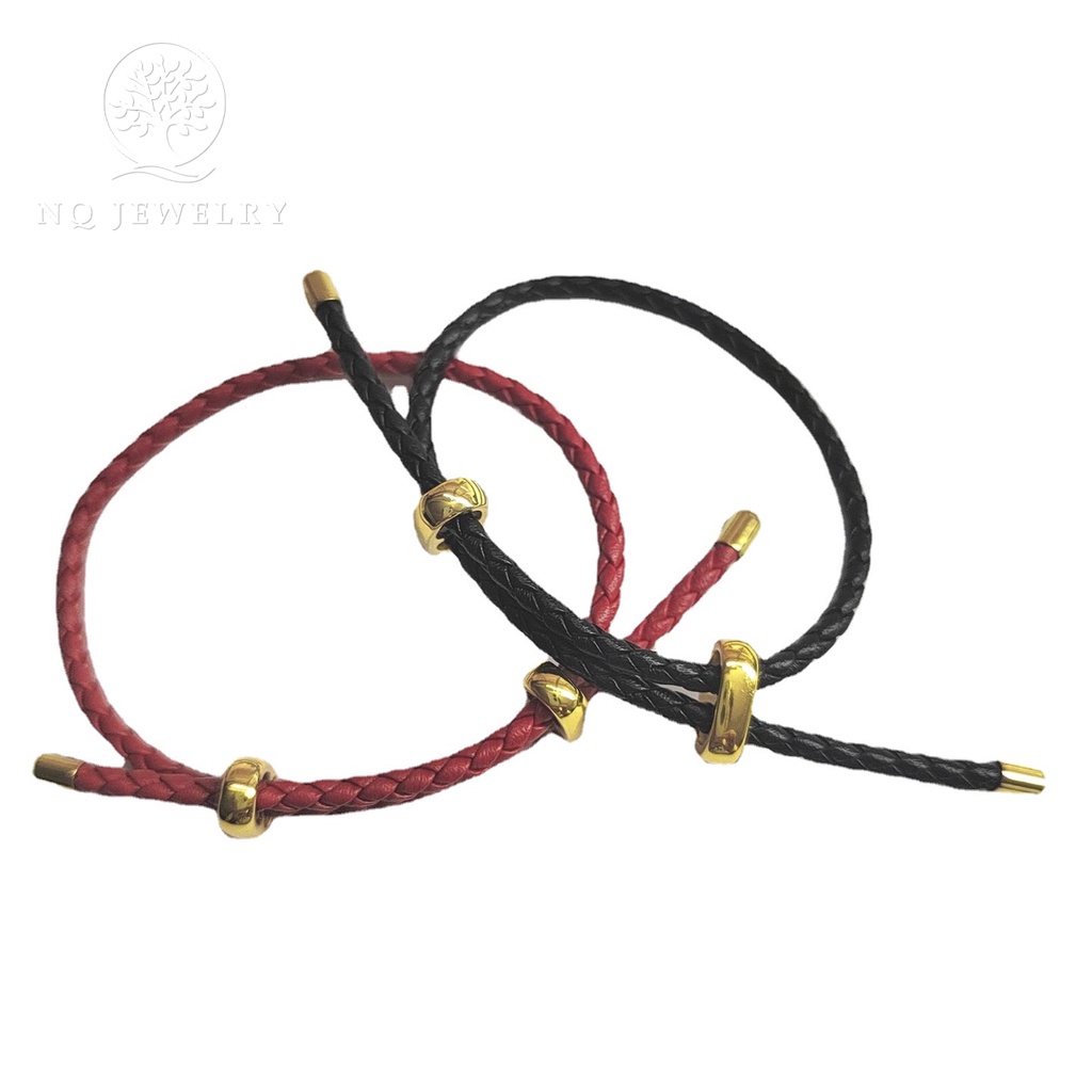 Vòng da đeo tay có khóa - NQ Jewelry