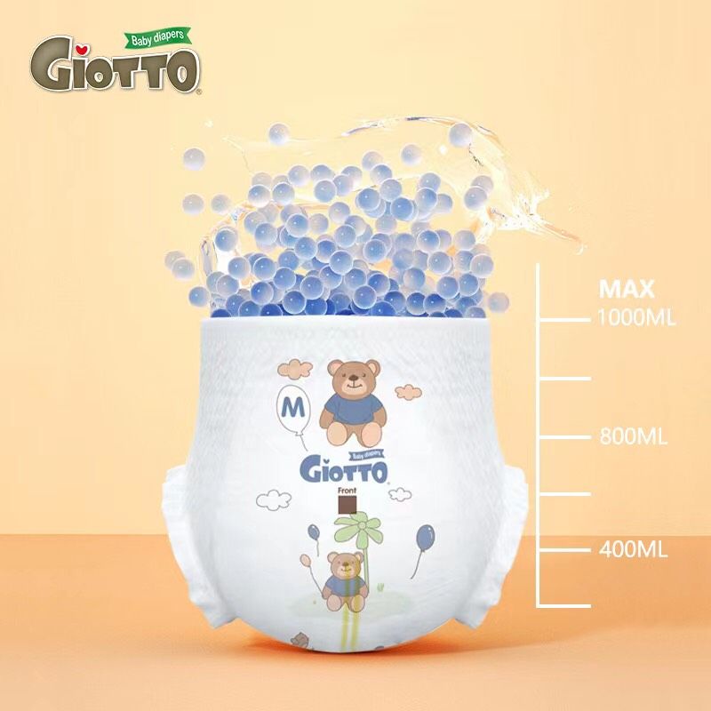 Tã Quần Gấu GIOTTO  Form Bo Mông – Mềm – Thấm Tốt M100 L100 XL100 XXL110 XXXL100