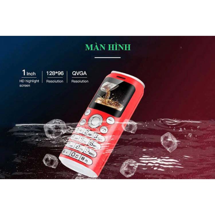 Điện thoại độc lạ siêu nhỏ K8- Mới Fullbox