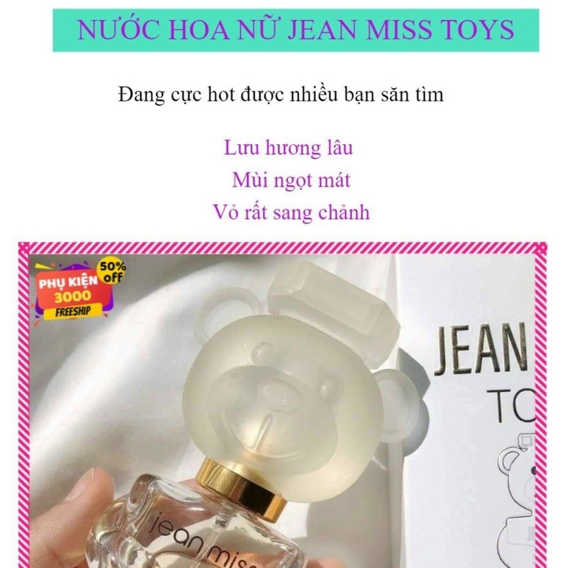 NƯỚC HOA NỮ HÌNH GẤU 30ml THƠM NGỌT