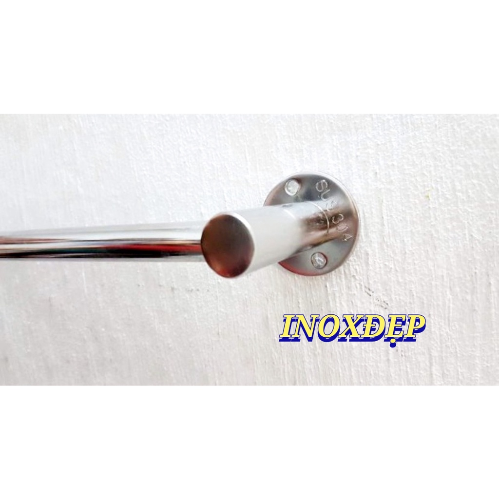 Thanh treo khăn nhà tắm 100% inox 304,máng khăn đơn/đôi chống rỉ sét hạn chế ăn mòn chịu lực tốt độ bền cao giá tậnxưởng