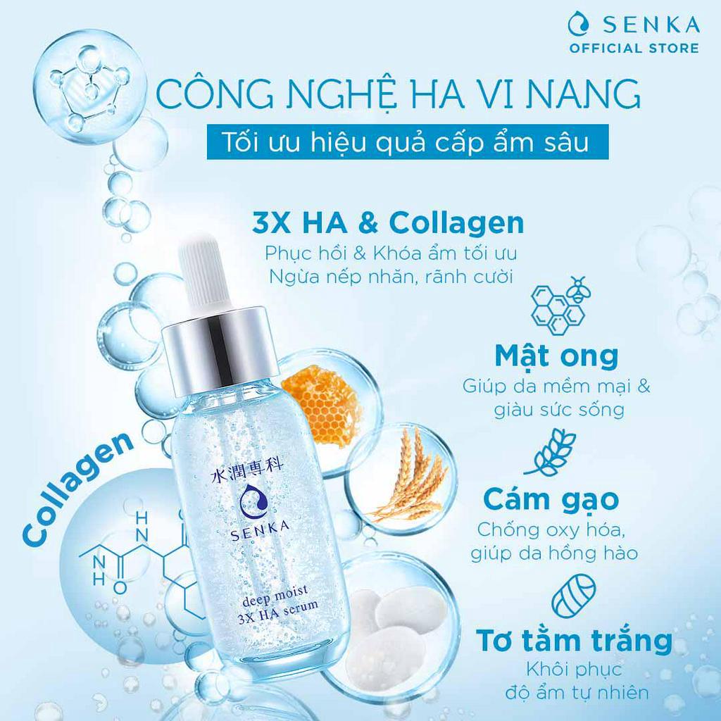 Serum dưỡng ẩm và chống lão hóa SENKA DEEP MOIST 3X HA SERUM 30ML