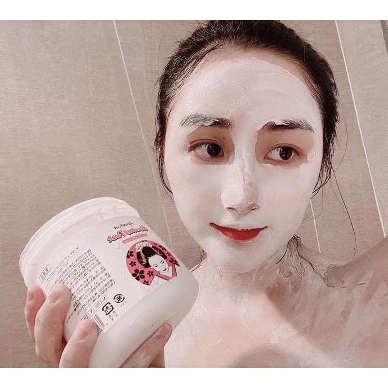 Kem ủ trắng cô gái Nhật 500g ủ trắng cho face và body Apatheia Glowing Pack Nhật Bản