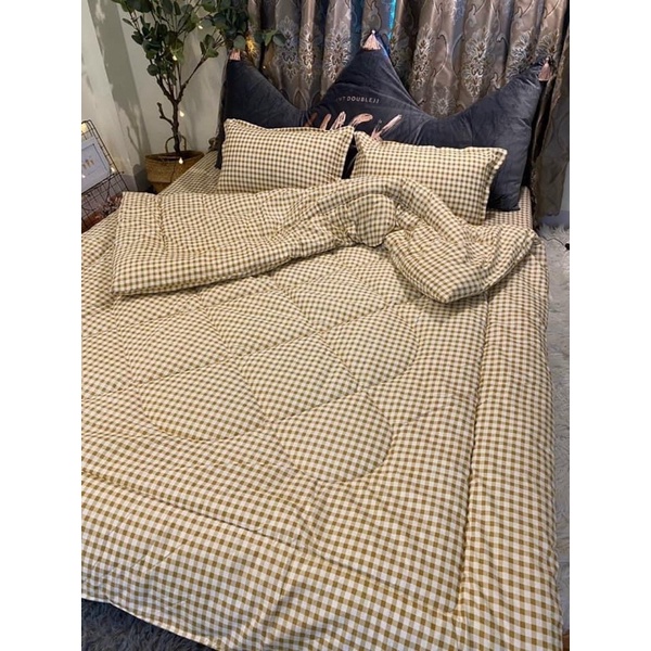 Bộ Chăn Ga Gối 5 món ga giường mẫu mới hàng cao cấpp ( được chọn mầu )