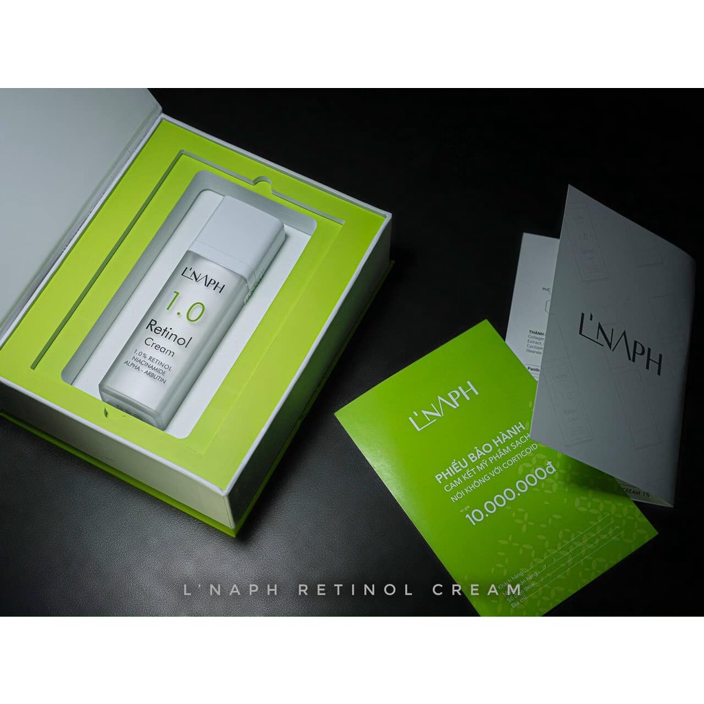 Retinol Cream 1% L'NAPH dưỡng trắng da, mờ nám, mờ