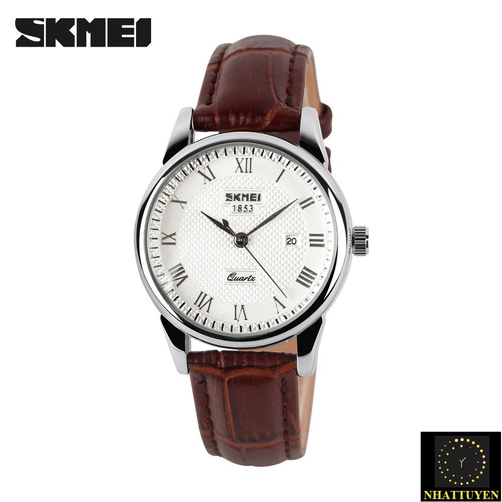 [ xả kho ] ĐỒNG HỒ NAM SKMEI 9058 DÂY DA CHÍNH HÃNG, CHỐNG NƯỚC VÀ CHỐNG XƯỚC