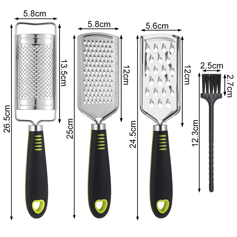 Bộ Dụng Cụ Bào Phô Mai Bằng Thép Không Gỉ Nhiều Màu Sắc Kèm Hộp Đựng | BigBuy360 - bigbuy360.vn